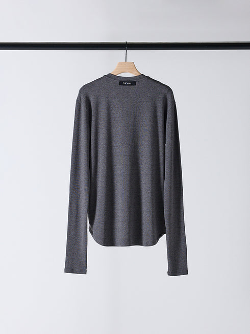 【 予約:10月上旬 】HENRY NECK LONG TEE /Y254-81110